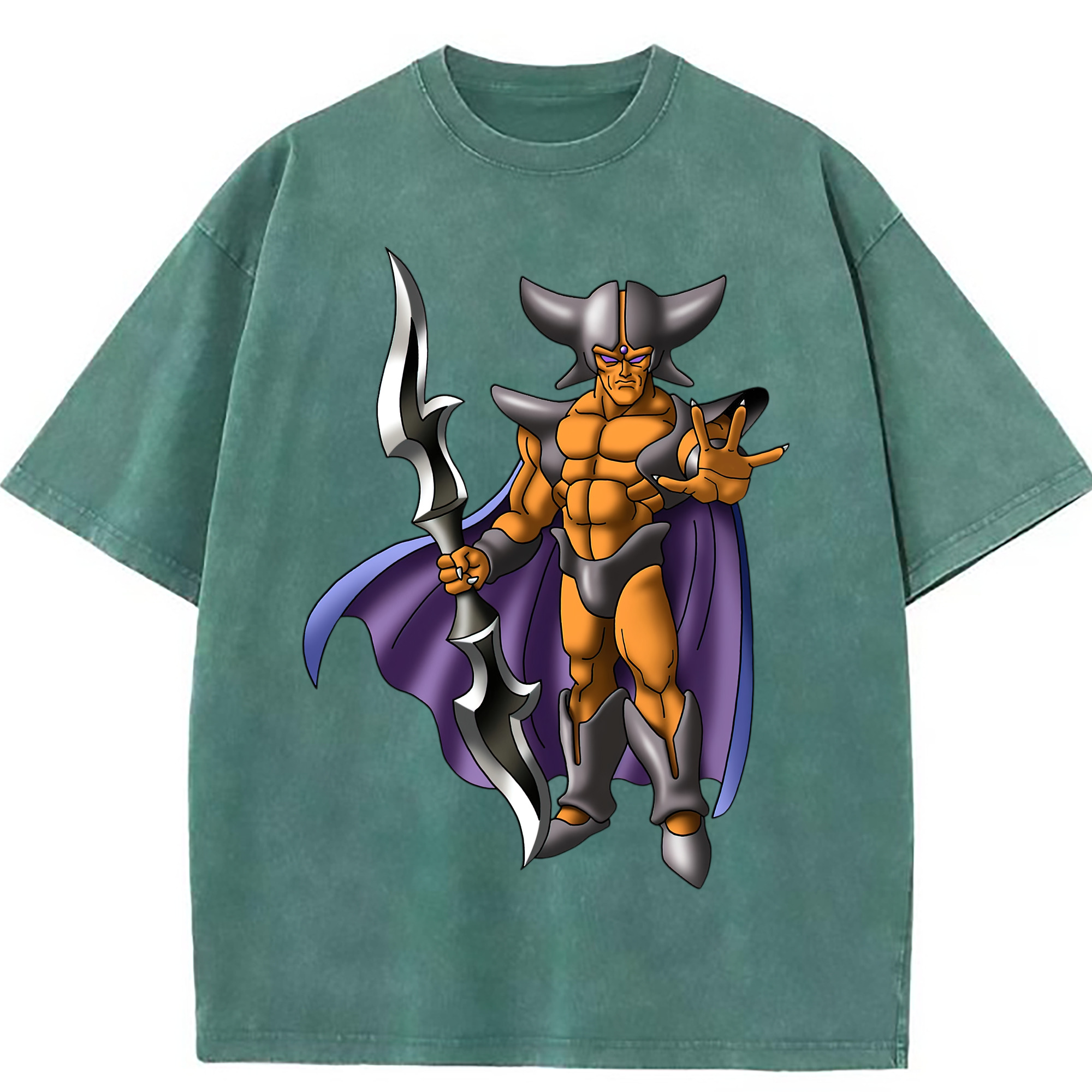 （画像用） ドラゴンクエスト Doragon Kuesuto Dragon Quest 綿100% ヴィンテージ風 半袖Tシャツ（フロントプリント）
